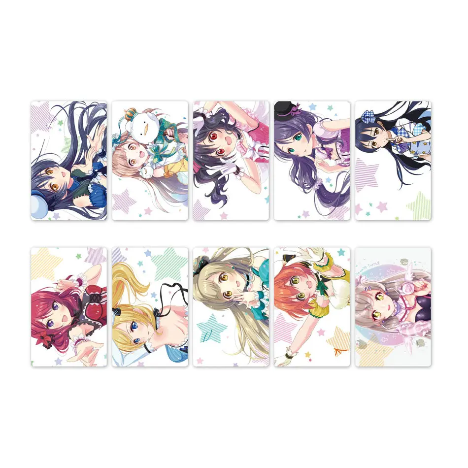 10 шт. Love Live карта аниме стикер s DIY идентификатор автомобиля Водонепроницаемая крапленая карта наклейка Дети стикерные игрушки для детей коллекция подарок
