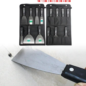 

7Pcs Foldable Putty Cutter Set Stripping Scraper Steel Drywall Finishing Tools For Stripping Wall Sticker And Paint