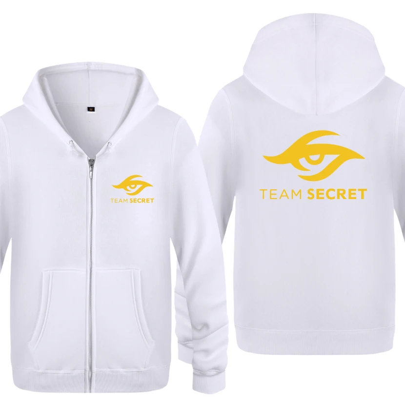 BAY HUAT DOTA2 TI5 Team Secret толстовки с логотипом мужские мужские флисовые кардиганы на молнии толстовки с капюшоном - Цвет: BAY HUAT