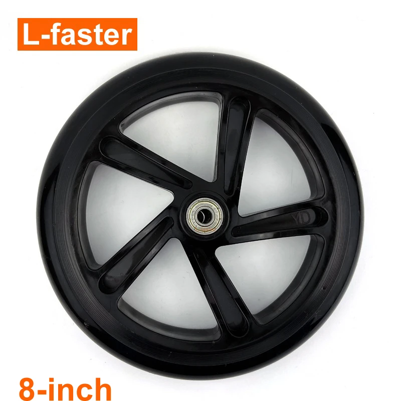 Roue De Scooter Pour Adultes 8 Avec Roulements Pour Enfants Roue De Trottinette En Polyurethane Pas Besoin De Roue De Chariot A Air Roue De Roulage En Plastique Pas De Pneu Aliexpress
