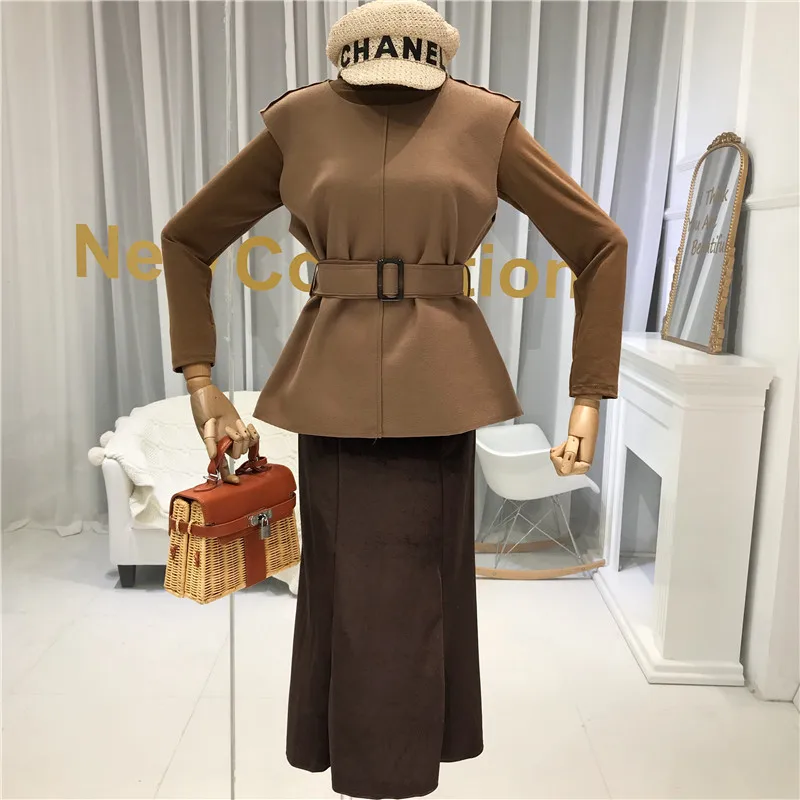 Бархатная винтажная длинная юбка женские юбки Mujer Moda Осень Зима Высокая талия юбка элегантные вечерние платья для женщин сексуальные