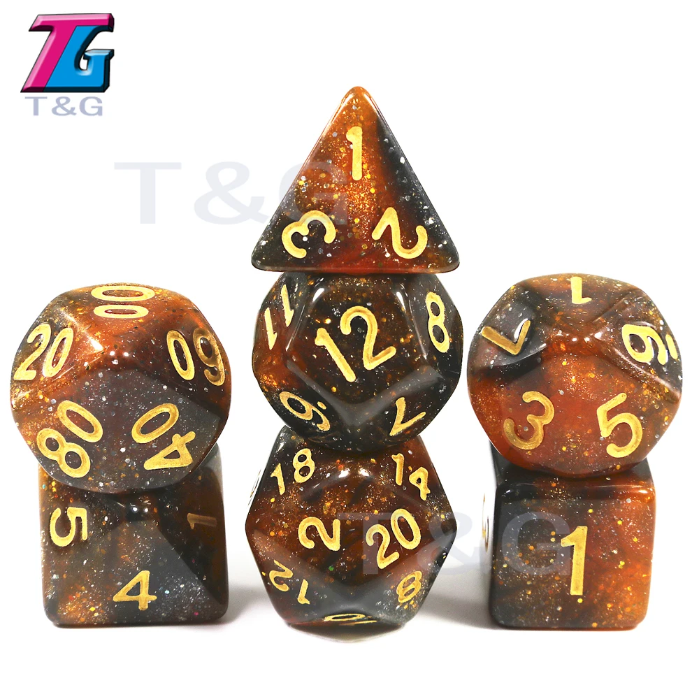 Galaxy Dice Набор игровой 7 шт D& d многогранные аксессуары для настольной игры