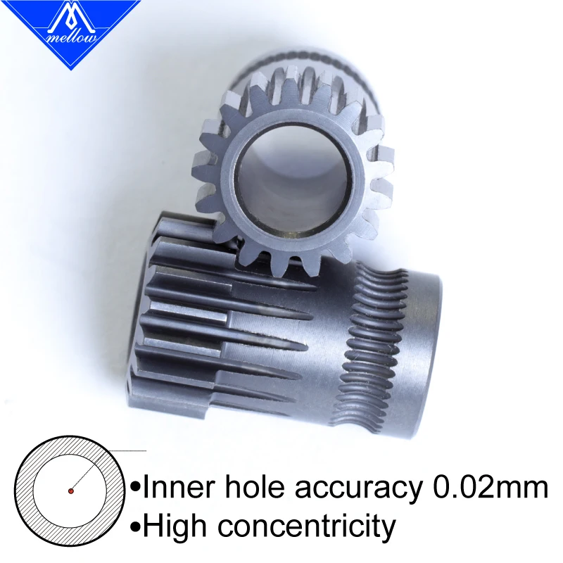 Mellow Faça Você Mesmo Cadeia à Base de Nitrogênio Super Roda de Extrusão Resistente ao Desgaste Ddg Direct Drive Kit Básico para Ddg Sherpa Mini Extrusora - Imagem 3