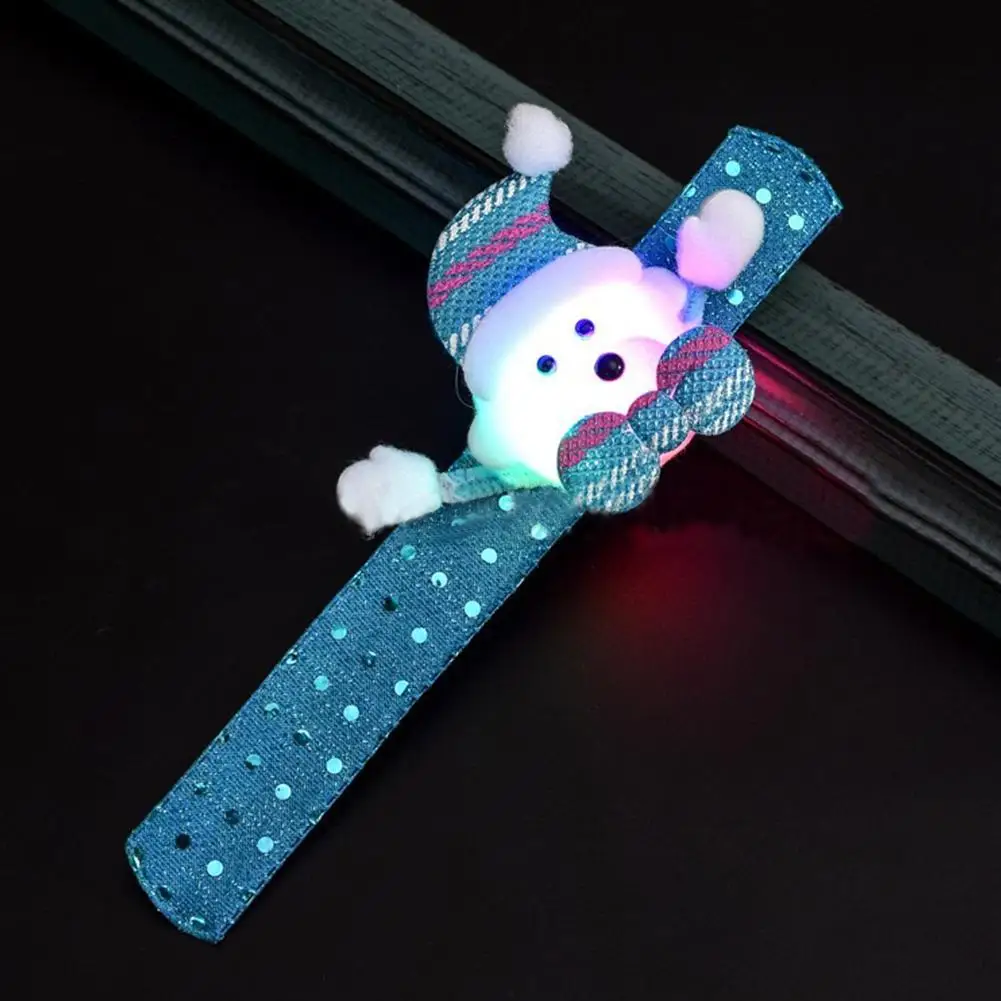 Распродажа, светодиодный светильник, светящийся медведь, снеговик, Рождественская игрушка, Рождественский браслет, детский браслет для девочек, браслет на запястье