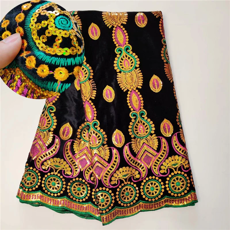 Горячая Распродажа, бархатная кружевная ткань, платья, последние нигерийские блестки, высокое качество, африканская блестящая кружевная ткань