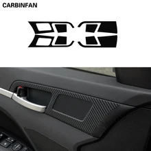 Автомобильные аксессуары, наклейка из углеродного волокна, дверная наклейка, внутренняя наклейка s, отделка для hyundai Elantra Avante