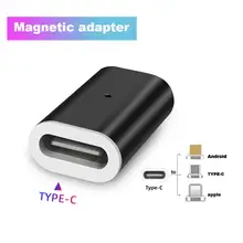 Micro USB/type-C Магнитный адаптер QC3.0 Быстрая зарядка Разъем для samsung Galaxy S10 S9 S8 для Iphone X XR XS MAX Head