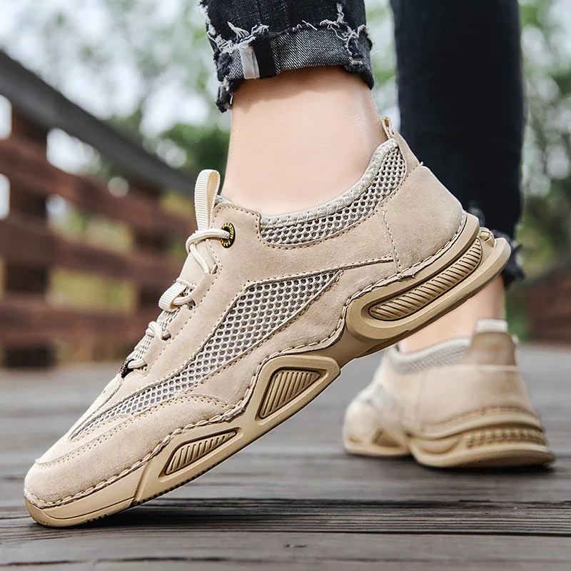 

New Slip-On Comfortable Casual Men's Shoes Summer Mesh Shoes Men Sneakers Plus Size Lightweight Breathable Walking Footwearjhu7