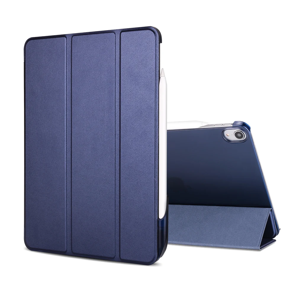 

For iPad Pro 11 2018 PU Leather Smart case for A1980/A2013/A1934/A1979 PC Hard Bottom With Detachable Pen holder Tablet Case