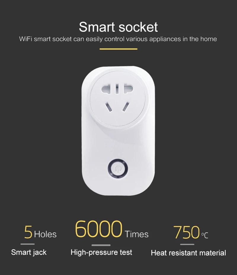 16A EU US AU UK BR умная розетка WiFi умная розетка беспроводной штекер работа с Alexa Google Assistant Google Home IFTTT Smart Life APP