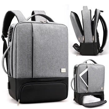 

SHUJIN Mens Backpack Laptop Backpacks Anti Theft Male Business Bags Notebook Trip Back Pack Office Women Travel Bagpack
