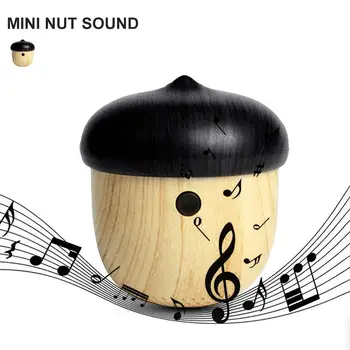 

J2 Mini Portable Lightweight Nut Shape Wooden Wireless Bluetooth Speaker Stereo Subwoofer