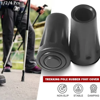 

Trekking Pole Replacement Tips Hiking Pole Rubber Cap Protectors Trek Hike Telescopic Stick Rubber Ferrule Crutch Bar Practical