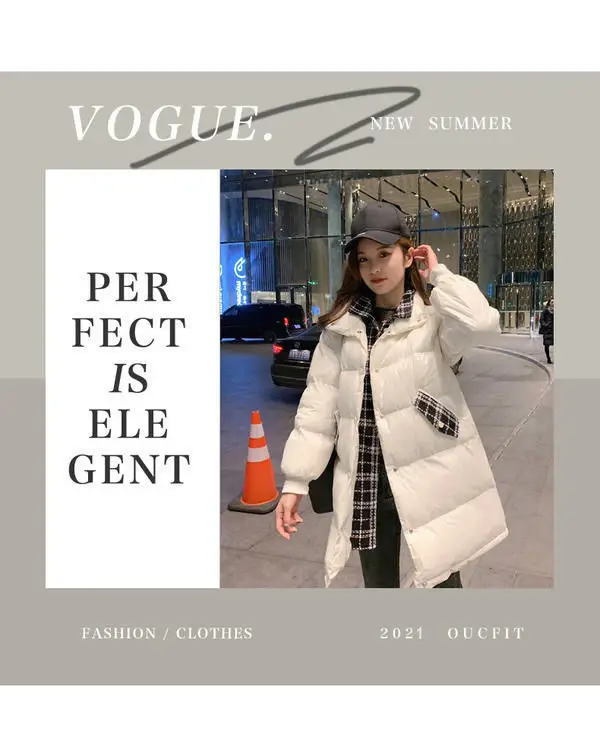 black puffer coat womens Winter Jacket Women Cotton Padded Jacket 2021 Korean Version Fake Two Pieces Spliced Loose Streetwear Fashion Bubble Bread Coat white puffer coat