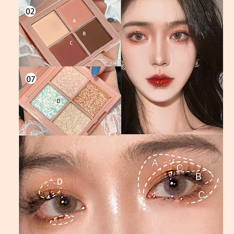 Glitter Eyeshadow Makeup Palette Eyeshadow Palette Shine Polarize