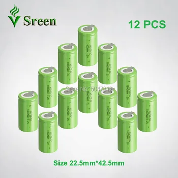 

Subc NI-CD 1800mAh With Nickel Sheet Rechargeable 1.2V SC Battery Cell DIY to Battery Packs Electronic Accumulator