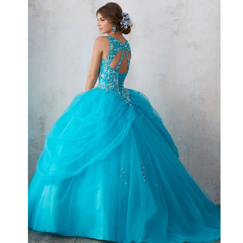 Vestidos de 15 anos розовые платья Quinceanera пышные платья для выпускного вечера вечерние бальные платья из тюля Vestido de Debutante