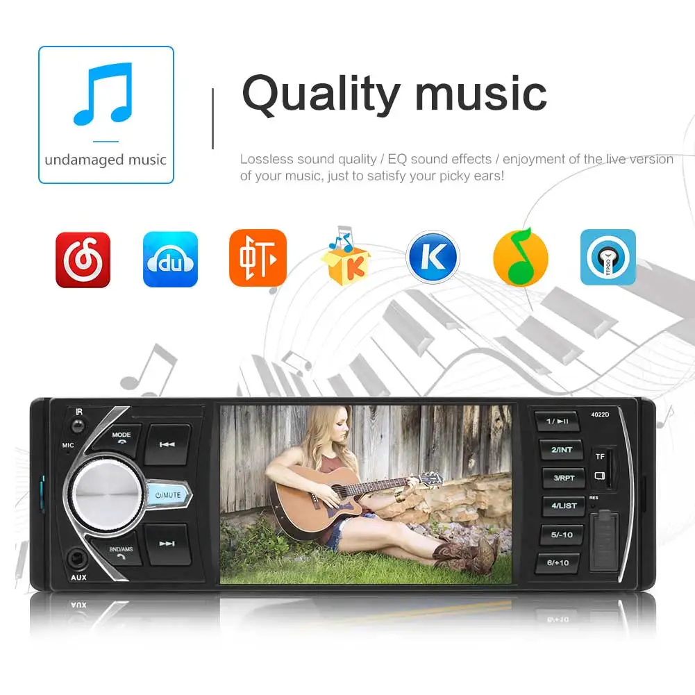 4," TFT HD цифровой Bluetooth стерео автомобильный Радио MP3 MP5 плеер авторадио AUX FM аудио радио Do Carro+ KAM