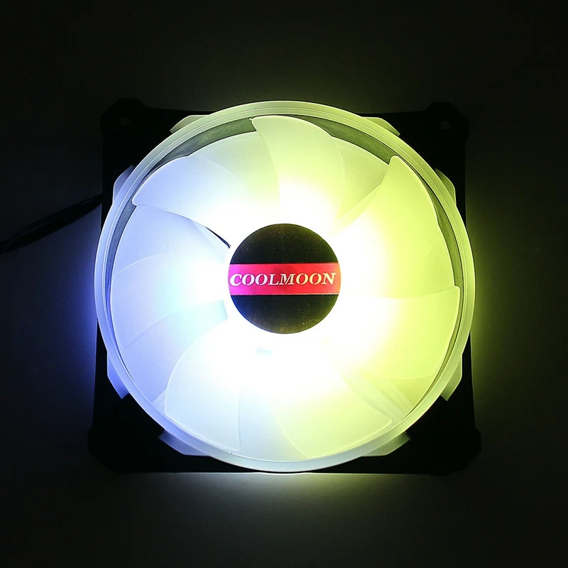 HOT-2Pcs вентиляторы RGB Go сабвуфер PC компьютерный игровой 16 миллионов цветов