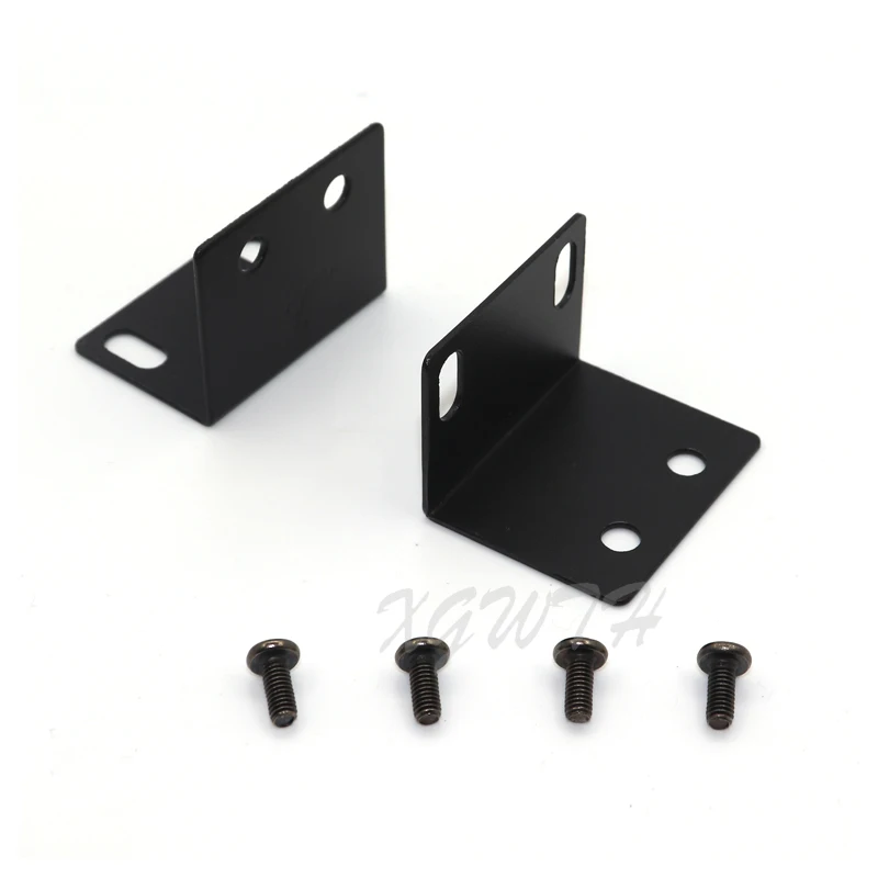 Wireless Microphone System Accessories Metal Receiver Rack Ear Headphone Mounting Kit 1U Cabinet Corner Bracket Universal L Type