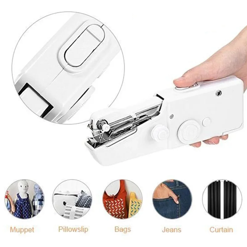 

Mini Portable Handheld Sewing Machines Overlock Quilting Presser Foot Mini Sewing Machine Electrical Sewing Table Stitch Set