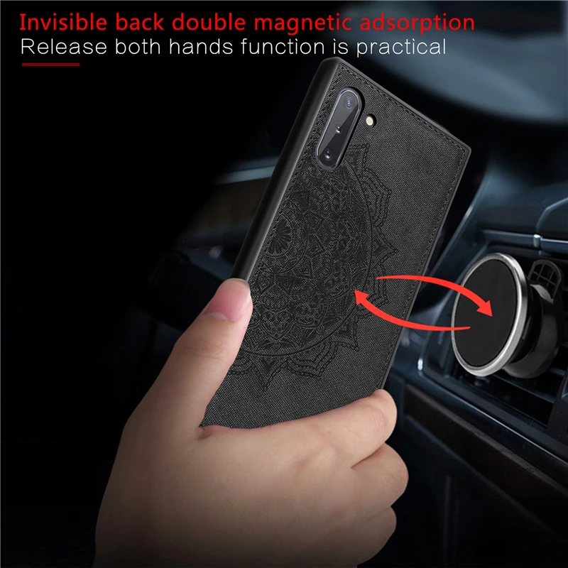 Для samsung Note 10 чехол на магните модный противоударный тканевый чехол для samsung Galaxy Note 10 Plus чехол для Galaxy Note 10