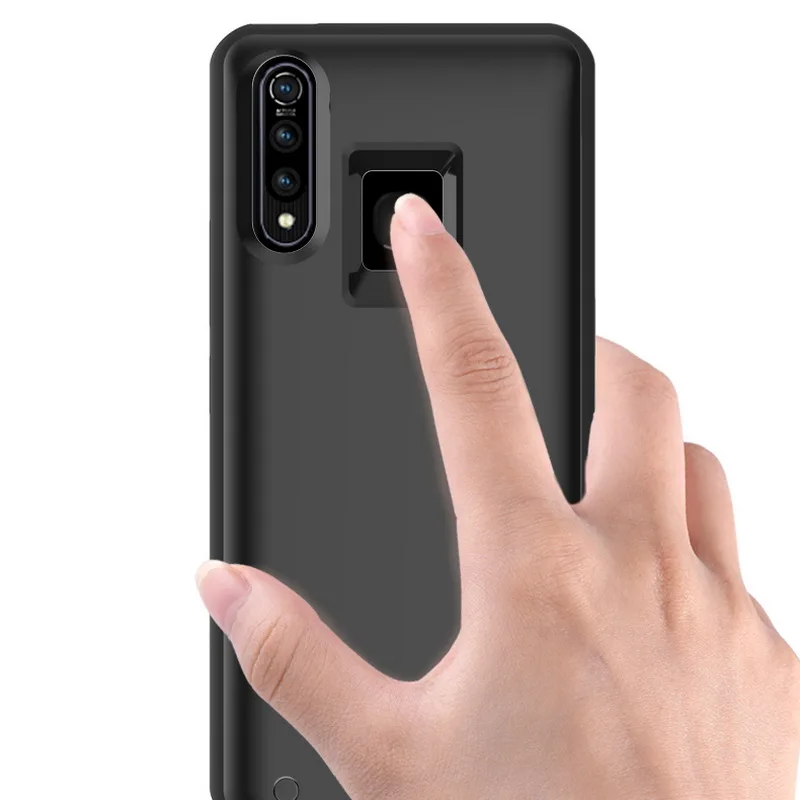 Батарея Зарядное устройство чехол для Vivo Y7s Z5X X27 Z1 Pro S5 всего контура Nex 3 IQOO 5G V17 S1 Pro Y9s Y97 X23 Y3 6500 мА · ч зарядный Мощность банк чехол