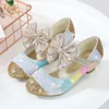 Girls Leather Shoes Princess  Shoes Children Shoes round-Toe Soft-Sole Big girls High Heel Princess Crystal Shoes Single Shoes ► Photo 3/6