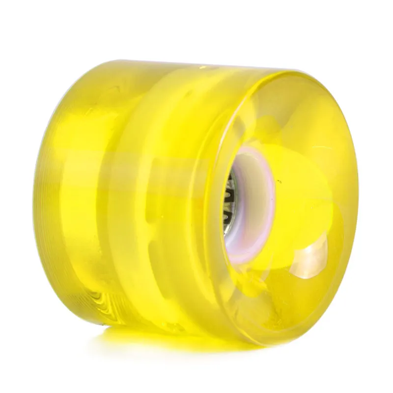 Yellow flash Светодиодный Flash Cruiser Скейтборд колесо для уличных коньков Лонгборд Пенни Доска в виде банана - Цвет: Yellow flash