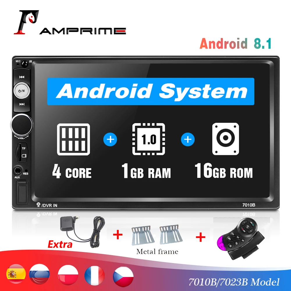 Автомагнитола AMPrime с Bluetooth и FM радио мультимедийный плеер MP5 сенсорным дисплеем 7