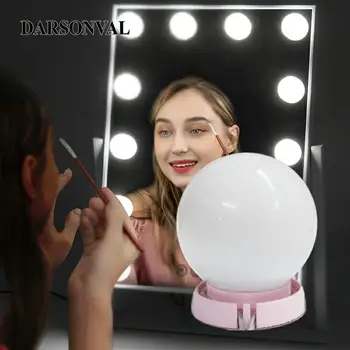 

DARSONVAL Led Bulb Mirror Light Hollywood Vanity Mirror USB Led Makeup Mirror Front Light Dressing Table Bathroom Cosmetic Light