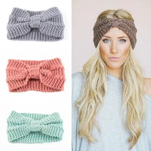 Details about  / Women Winter Ear Warm Headwrap Crochet Headband Knit Elastic Hairband Accessory
