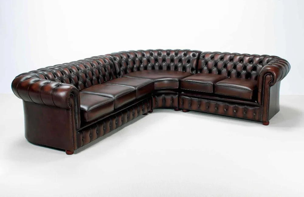 Living Room Sofa 3 seat chesterfield sofa real genuine cow leather sectional sofas neoclassical muebles de sala moveis para casa