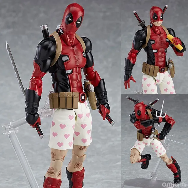 

X-Men Series Ex-042 DX Version Deadpool Small Base Movable Joint Garage Kit