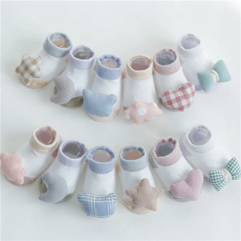 

Spring New Style Korean-style Baby Socks Cotton BABY'S Socks Cute Doll Anti-slip Dispensing Loose Newborns 0-1-Year-Old