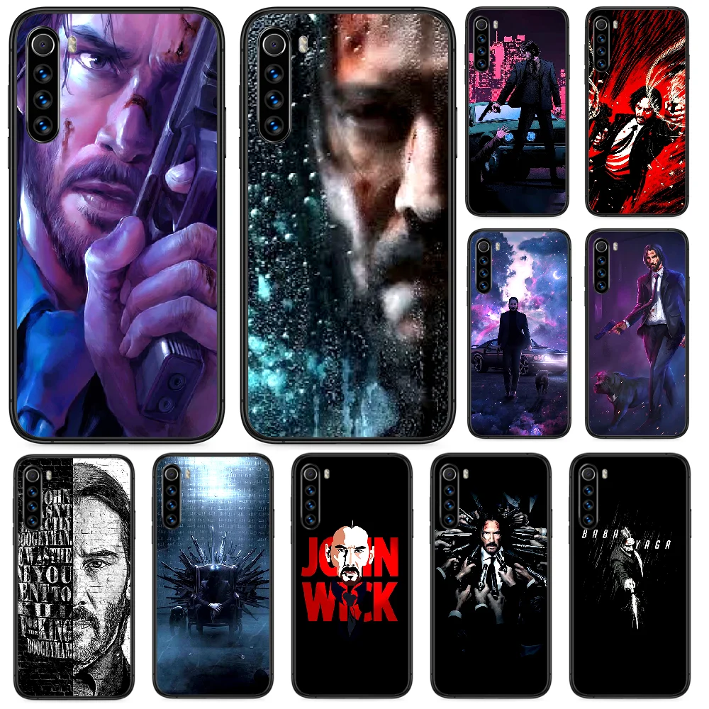 Чехол для телефона John Wick Xiaomi Redmi Note 4A 4X 5 6 6A 7 7A 8 8A 4 5A 8T Plus Pro черный чехол сотового