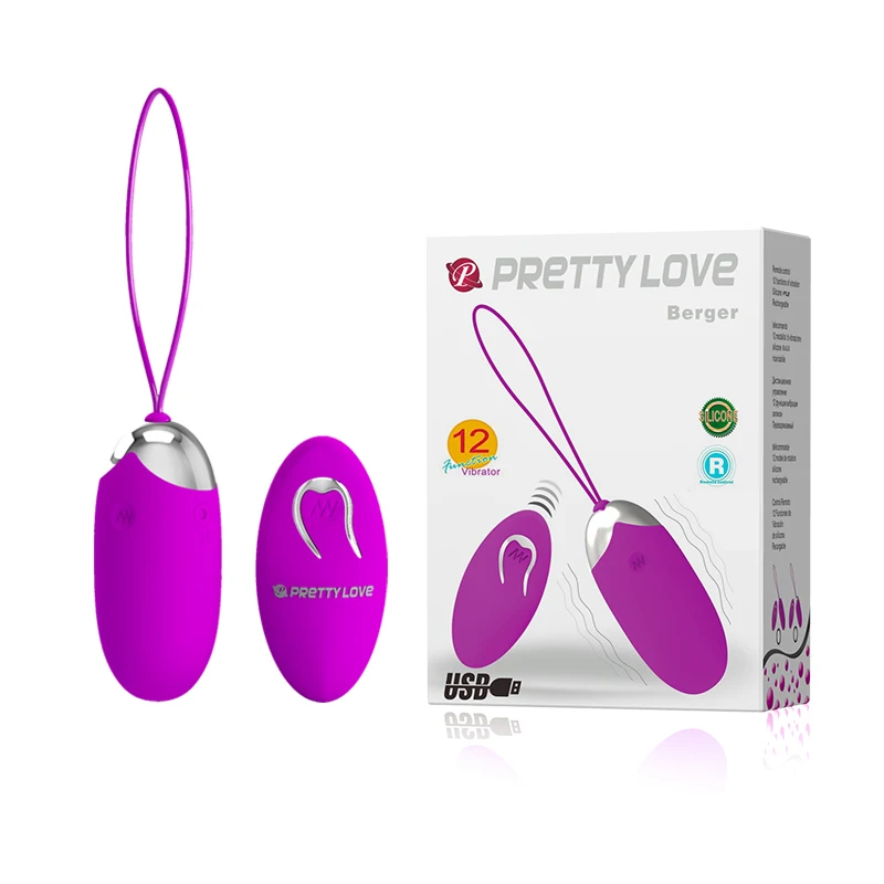 Pretty Love Waterproof Remote Control 12 Mode Vibrating Egg Bullet Vibrator Female Masturbation Machine Clitoral Stimulator | Красота и
