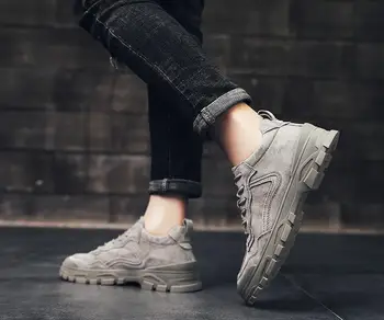 

Martin boots men's high-shoes tooling tide shoes short boots military boots men's shoes autumn 2019 new winter，