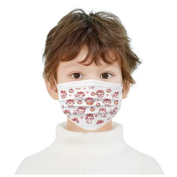 

50pcs Disposable Masks Face Mask Children's Mask With Elastic Earloop mondmasker Accessories protective masque Mascarill
