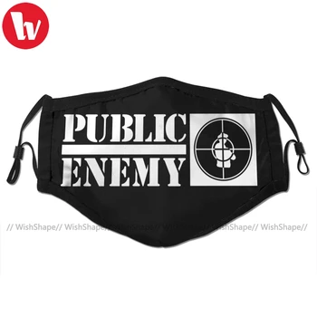 

Public Enemy Mouth Face Mask Public Enemy Logo Facial Mask Fashion Cool with 2 Filters for Adult