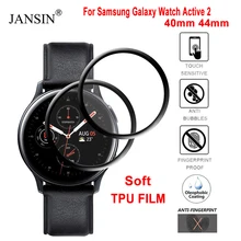 TPU Защитная пленка на весь экран для samsung Galaxy Watch Active 2 40 мм 44 мм мягкая защитная пленка с закругленными краями для экрана