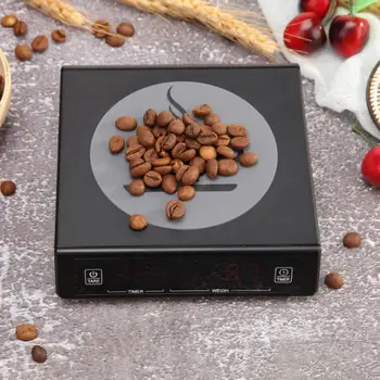 

5kg/0.1g Kitchen Scale Electronic Food Scales Diet Scales Measuring Tool Coffee Scale LCD Digital Kitchen Scale with Timer