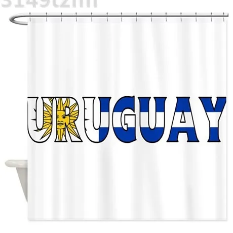 photo color Водонепроницаемый занавеска для душа s Uruguay занавеска для душа s принт полиэстер ткань занавеска для ванной комнаты с 12 крючками - Цвет: photo color