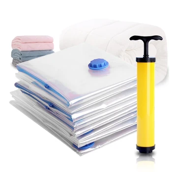 

Vacuum Bag Storage Bag Home Organizer Transparent Border Foldable Clothes Organizer Seal Compressed Travel Saving Bag Package #5