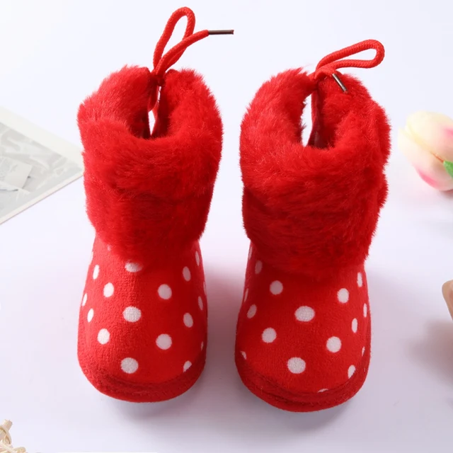 Newborn Toddler Warm Boots Winter First Walkers baby Girls Boys Shoes Soft Sole Fur Snow Booties for 0-18M 83R