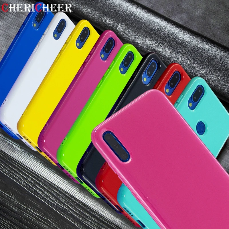 Shiny Color Silicone Gel Y7 2019 Case For Huawei Glitter Soft Bling Back Cover Pro Prime |