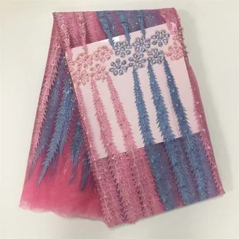 

African lace fabric 2020 High quality Nigerian French lace fabric wedding dress