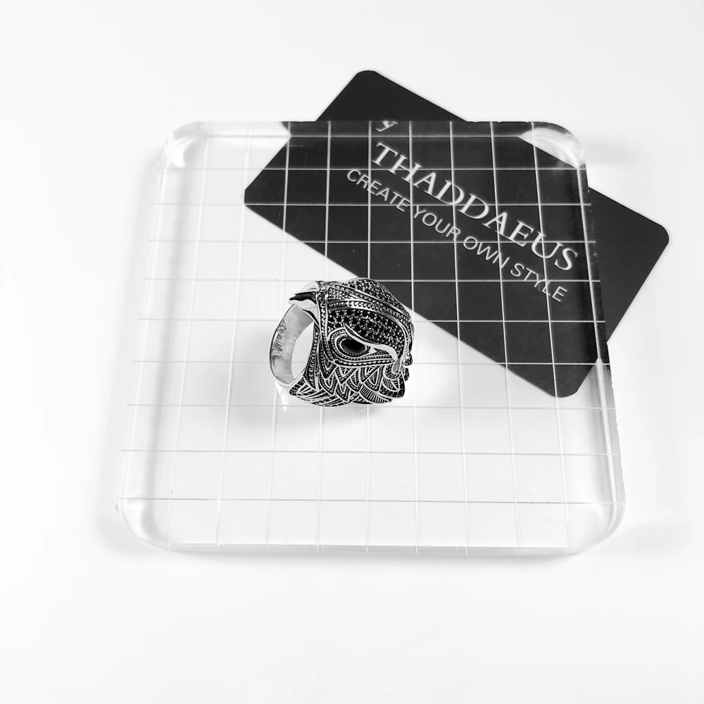 Kopen Elegante Falcon Cocktail Ring in 925 Sterling Zilver, TS Trendy Gift voor Vrouwen   Mannen, thomas Stijl Gratis Verzending 2018 Fijne Sieraden