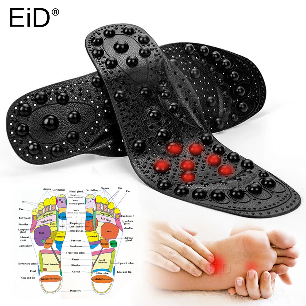 Semelles Intérieures Massage Acupression En Silicone - Coussin De Soutien Pour Chaussures, Neuf Sans étiquettes