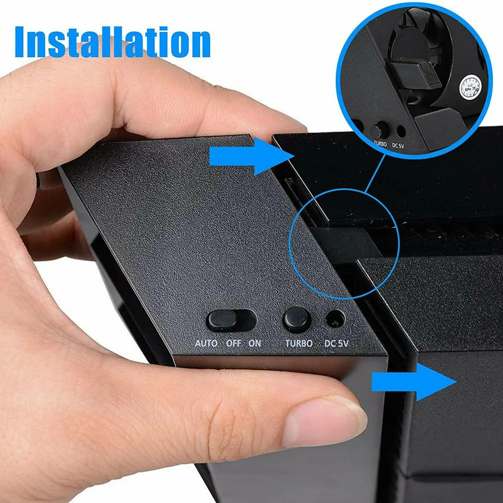 Для PS4 консоли холодильник вентилятор охлаждения для PS4 Внешний USB 5-вентилятор Температура управления для консоли Playstation 4